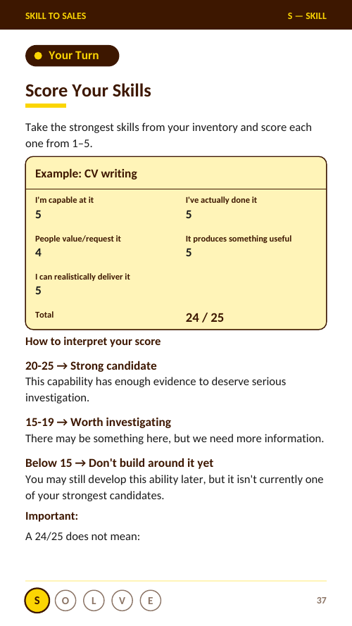 Skill To Sales guide page